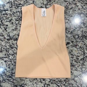 One size stretchy ribbed cami